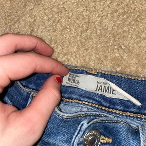 top shop “jamie” jeans